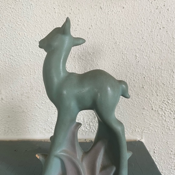 Vintage Rosemeade Soft Green Deer Figurine, North Dakota, 8” - Picture 2 of 3